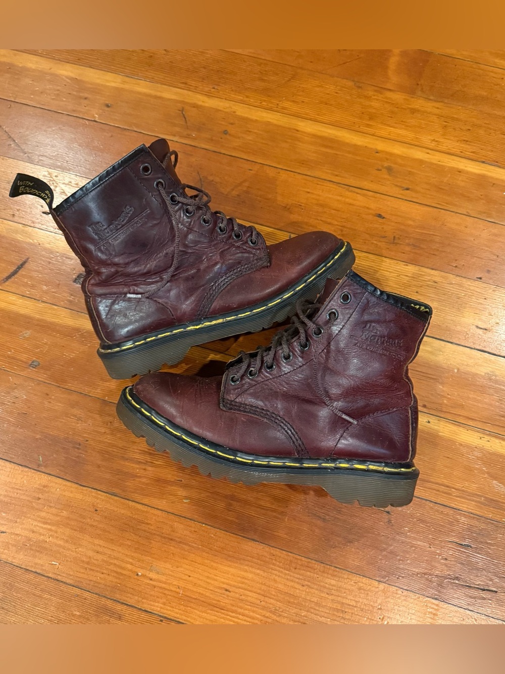 Vintage Dr. Martens 939/1460 "Ben" Oxblood Leather Boots size UK 6
